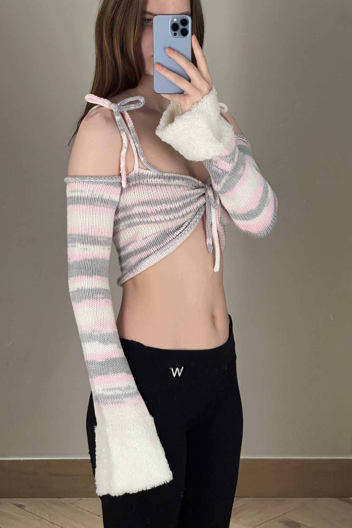 Sample Peony Plush Top + Sleeves size S